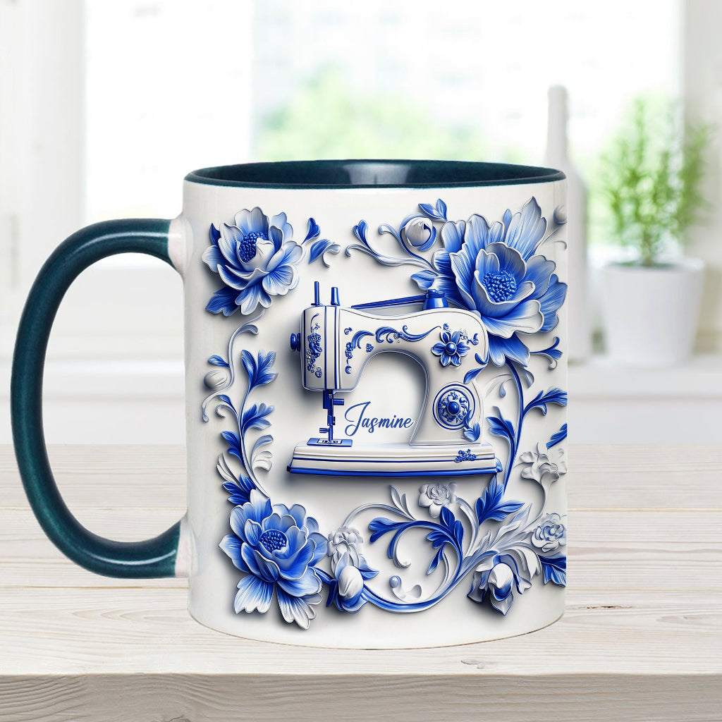 Love Sewing - Personalized Sewing Accent Mug