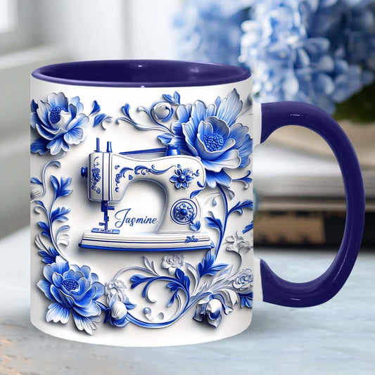 Love Sewing - Personalized Sewing Accent Mug