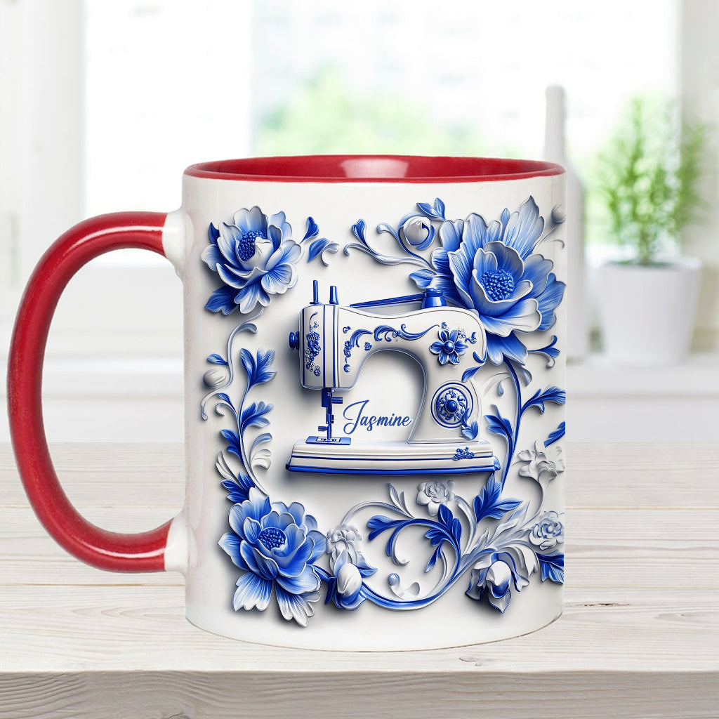 Love Sewing - Personalized Sewing Accent Mug
