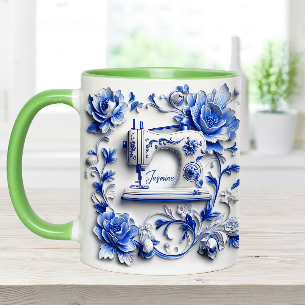 Love Sewing - Personalized Sewing Accent Mug