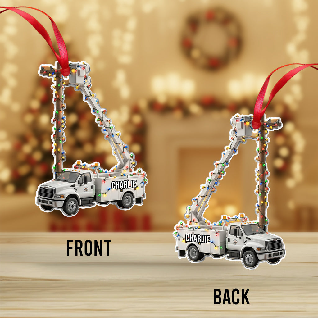 Keep The Lights On - Personalized Lineman Ornament