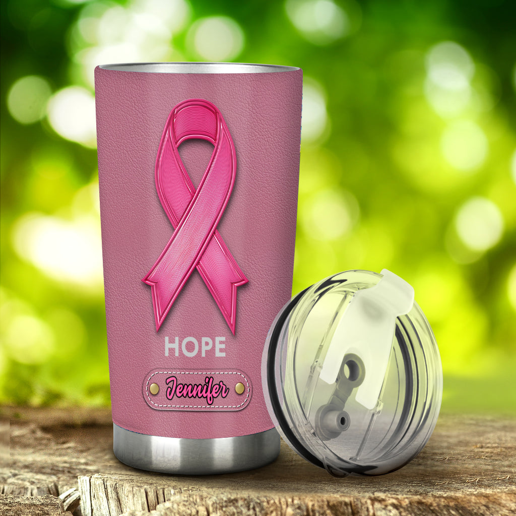 Hope - Personalized Breast Cancer Awareness Tumbler