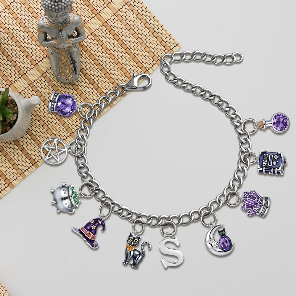 Wicked Witch - Personalized Witch Bracelet With Charms