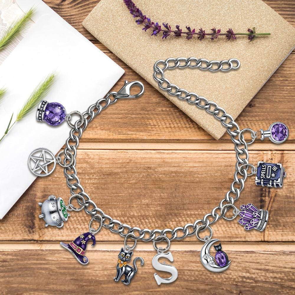 Wicked Witch - Personalized Witch Bracelet With Charms