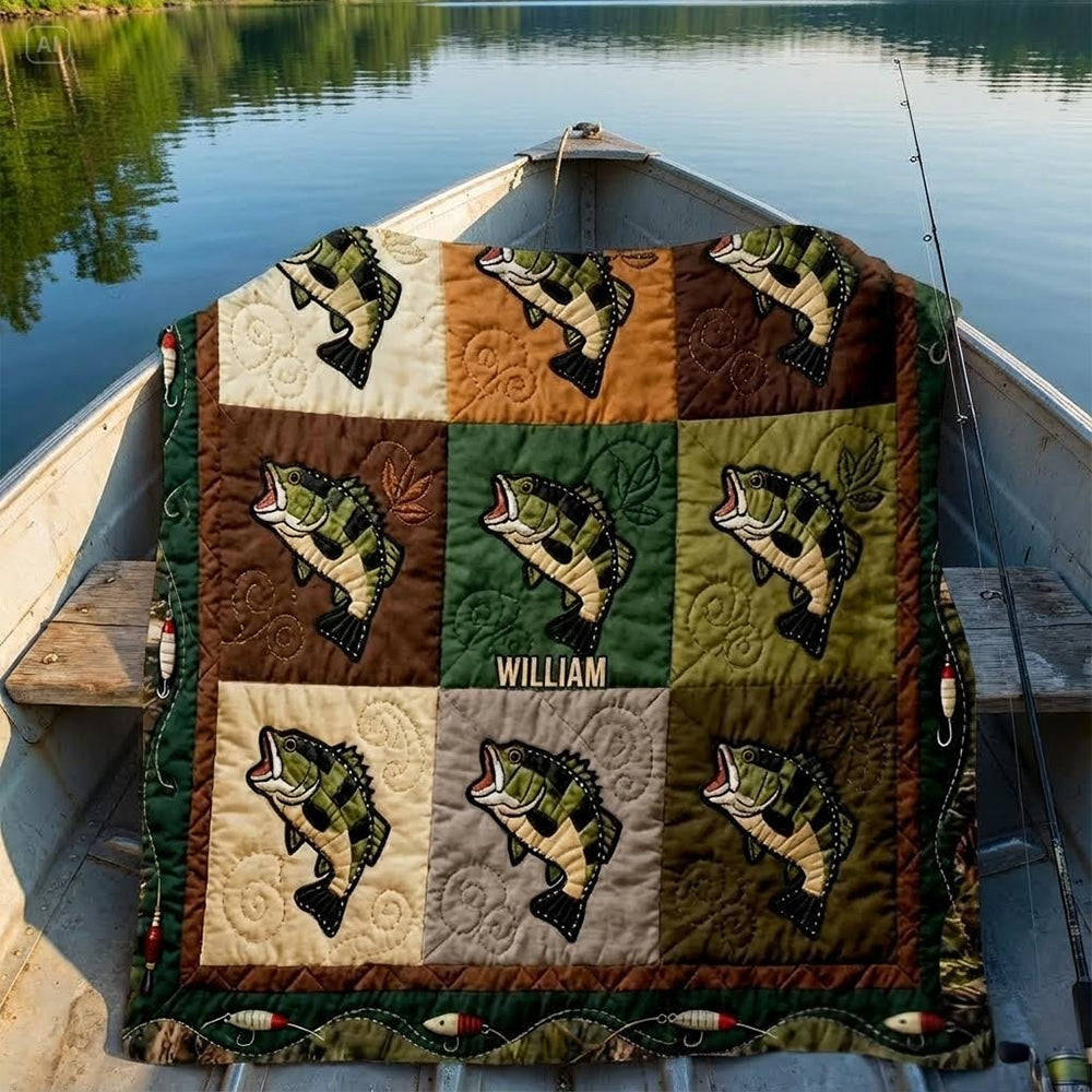 Love Fishing - Personalized Fishing Blanket