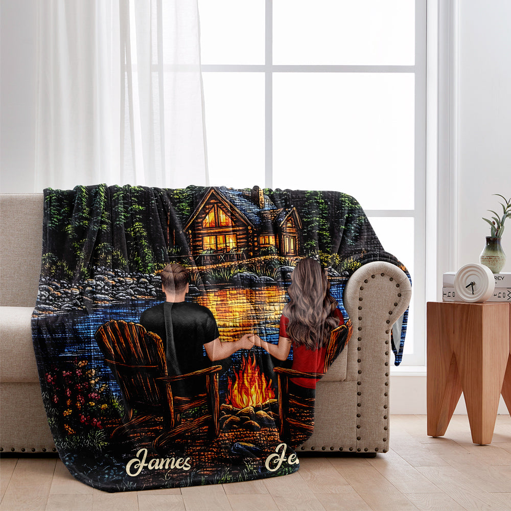 Happy Campers - Personalized Camping Blanket