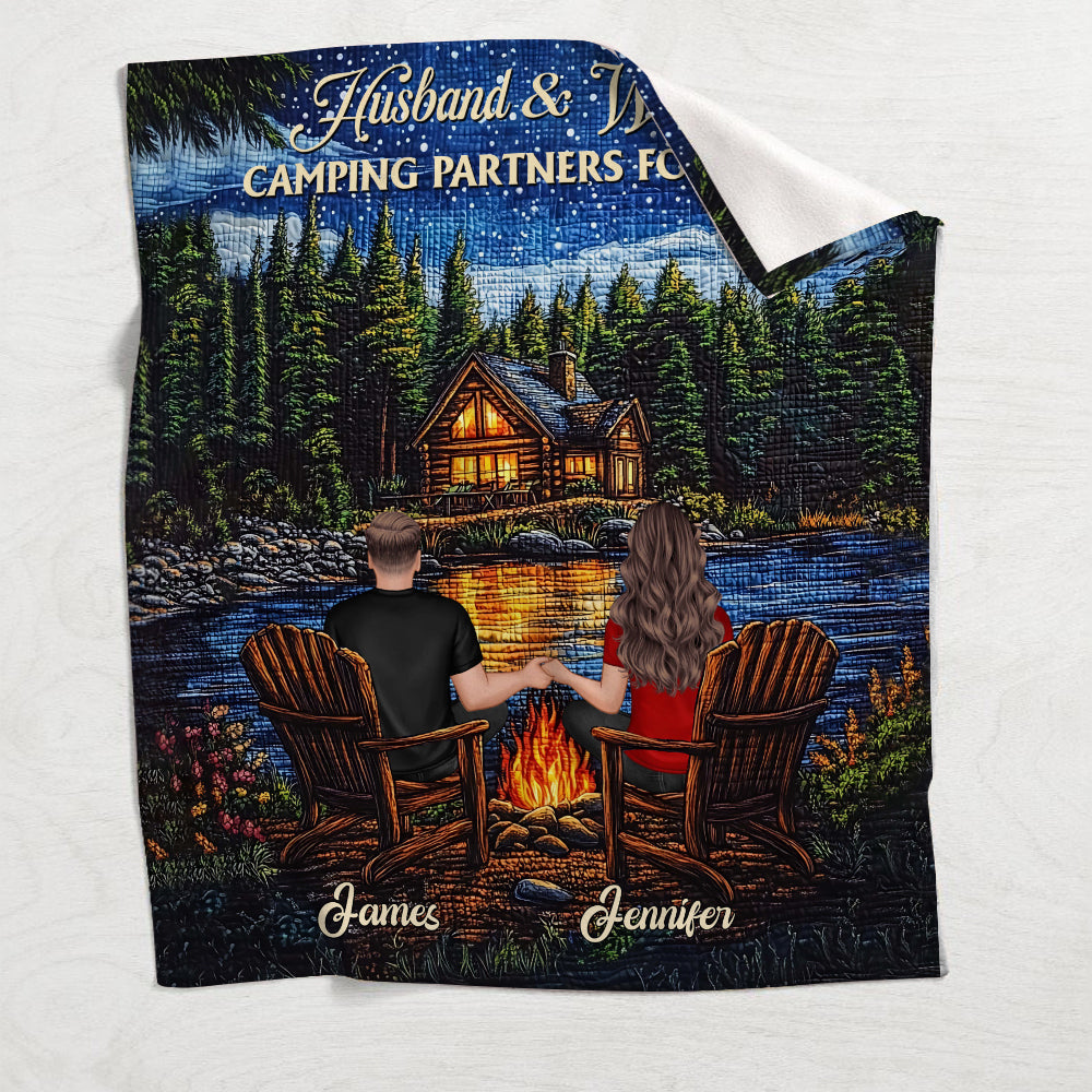 Happy Campers - Personalized Camping Blanket
