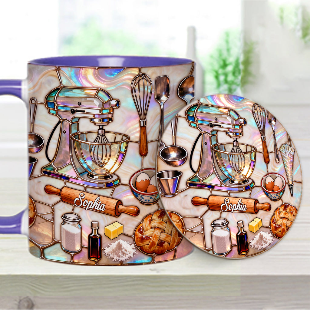 Love Baking - Personalized Baking Accent Mug & Coaster