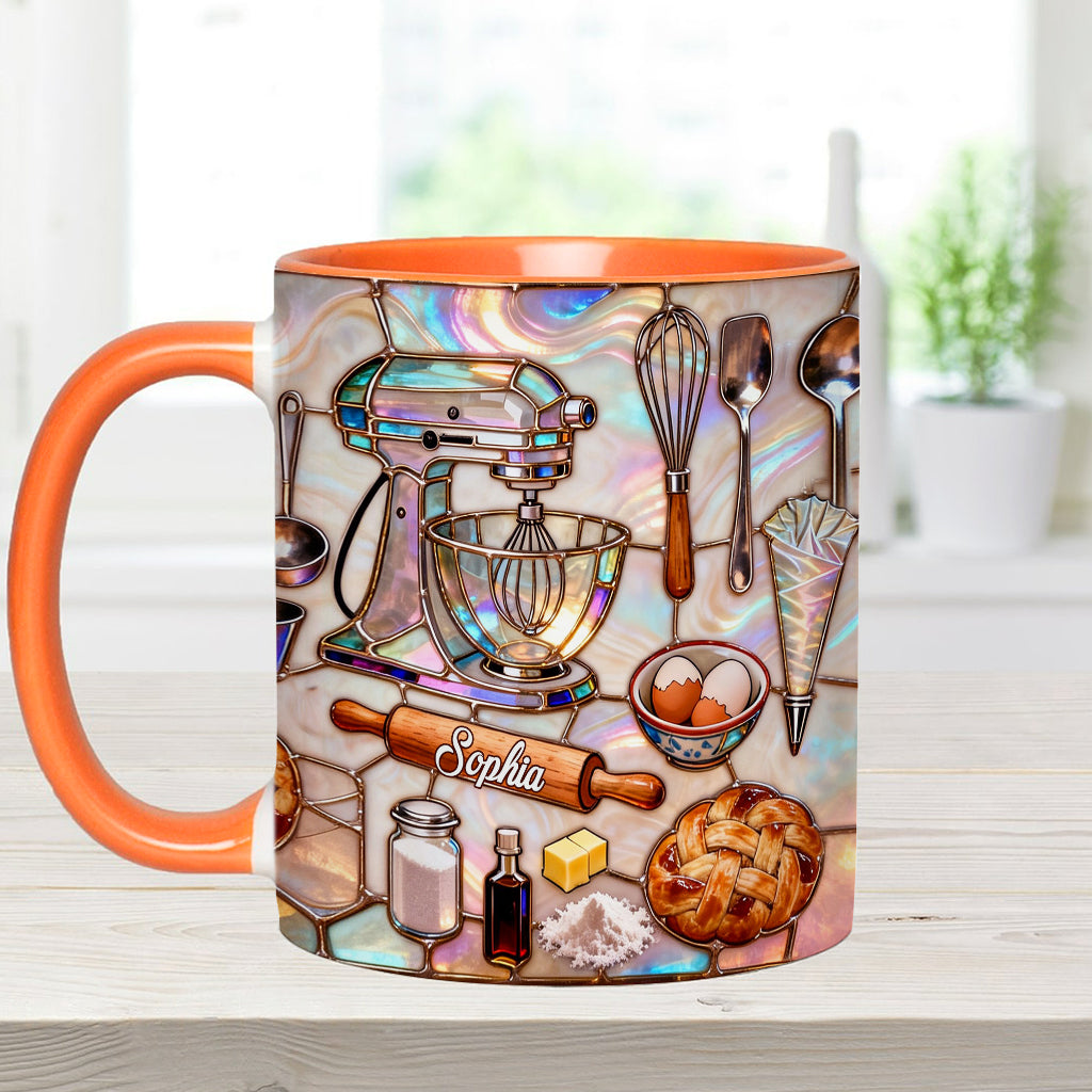 Love Baking - Personalized Baking Accent Mug & Coaster