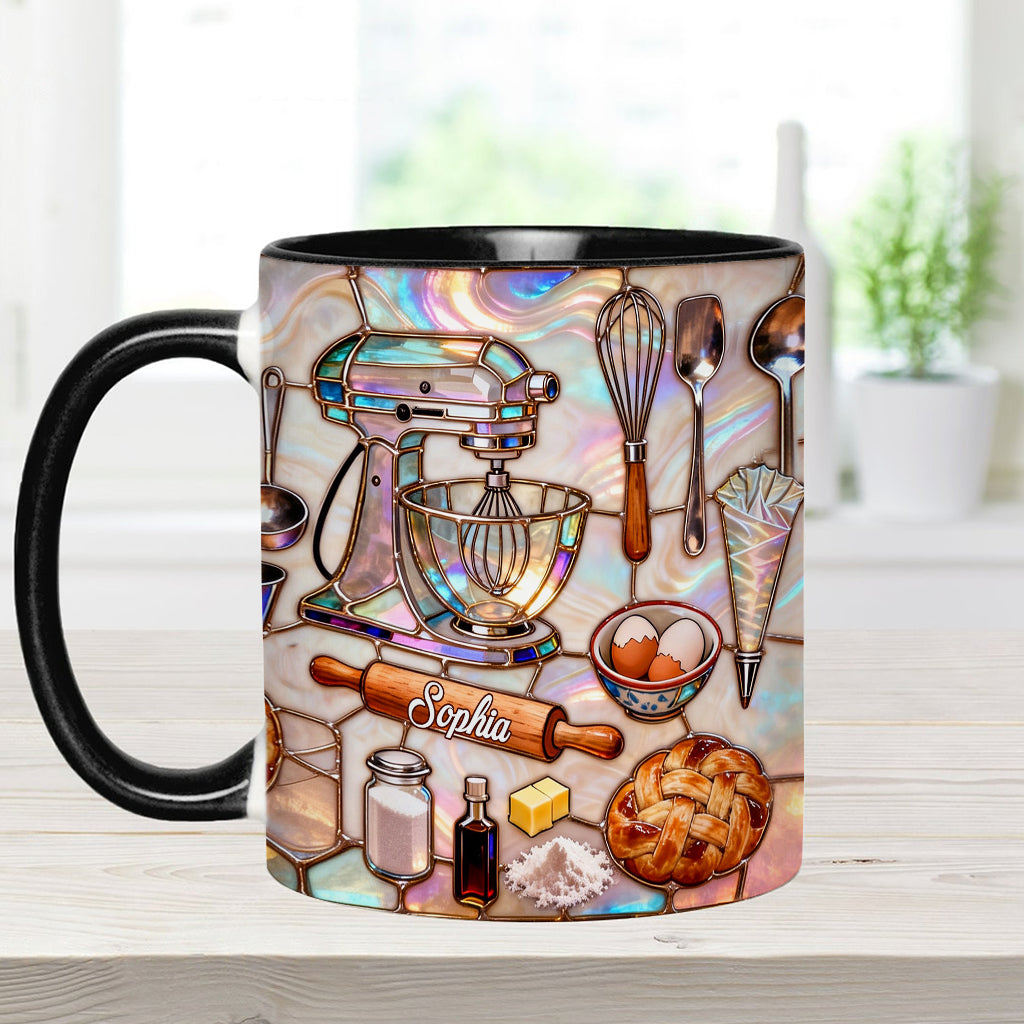 Love Baking - Personalized Baking Accent Mug & Coaster