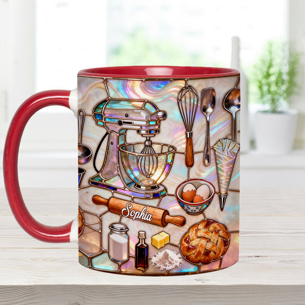 Love Baking - Personalized Baking Accent Mug & Coaster