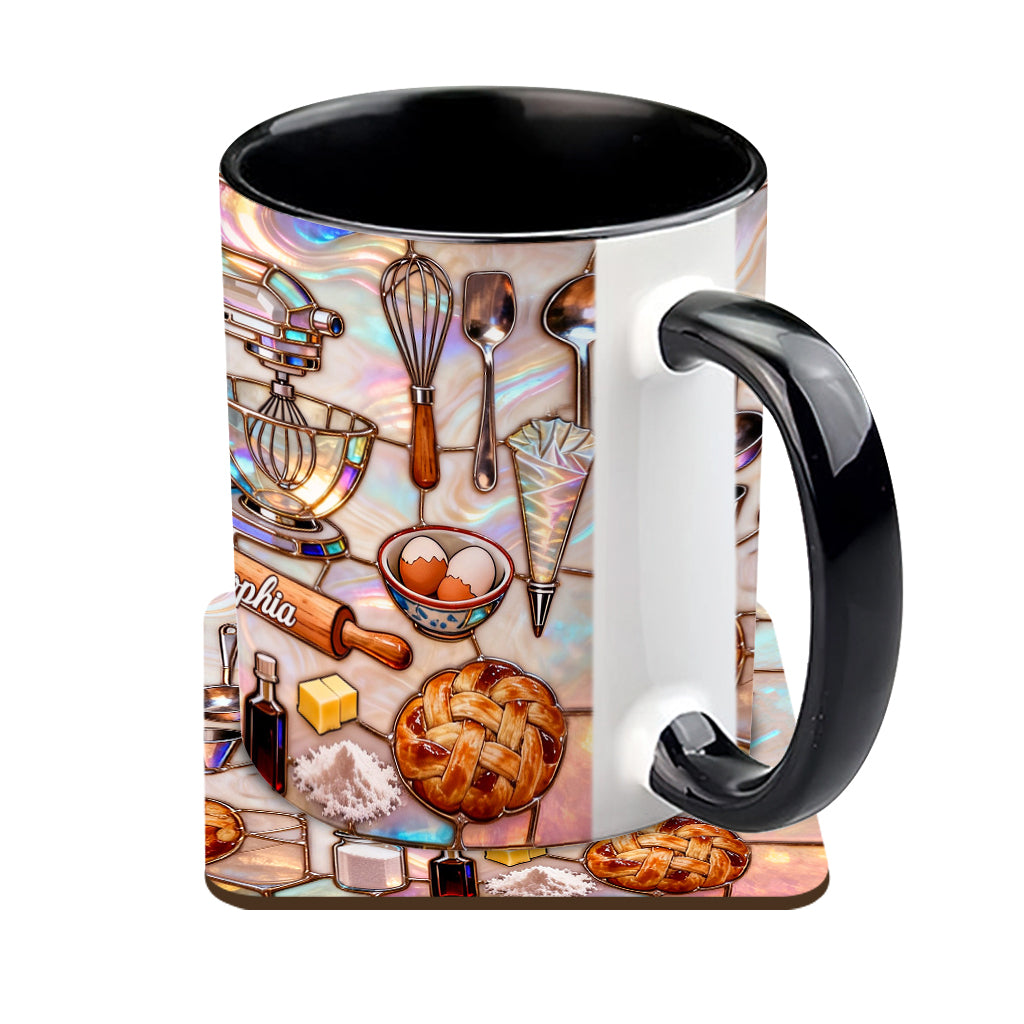 Love Baking - Personalized Baking Accent Mug & Coaster