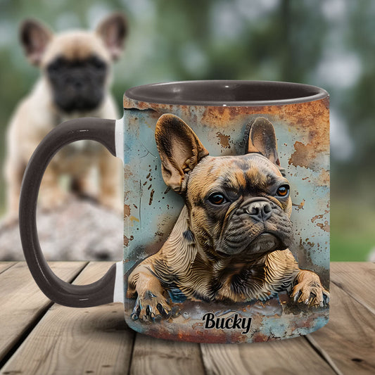 French Bulldog - Personalized French Bulldog Accent Mug