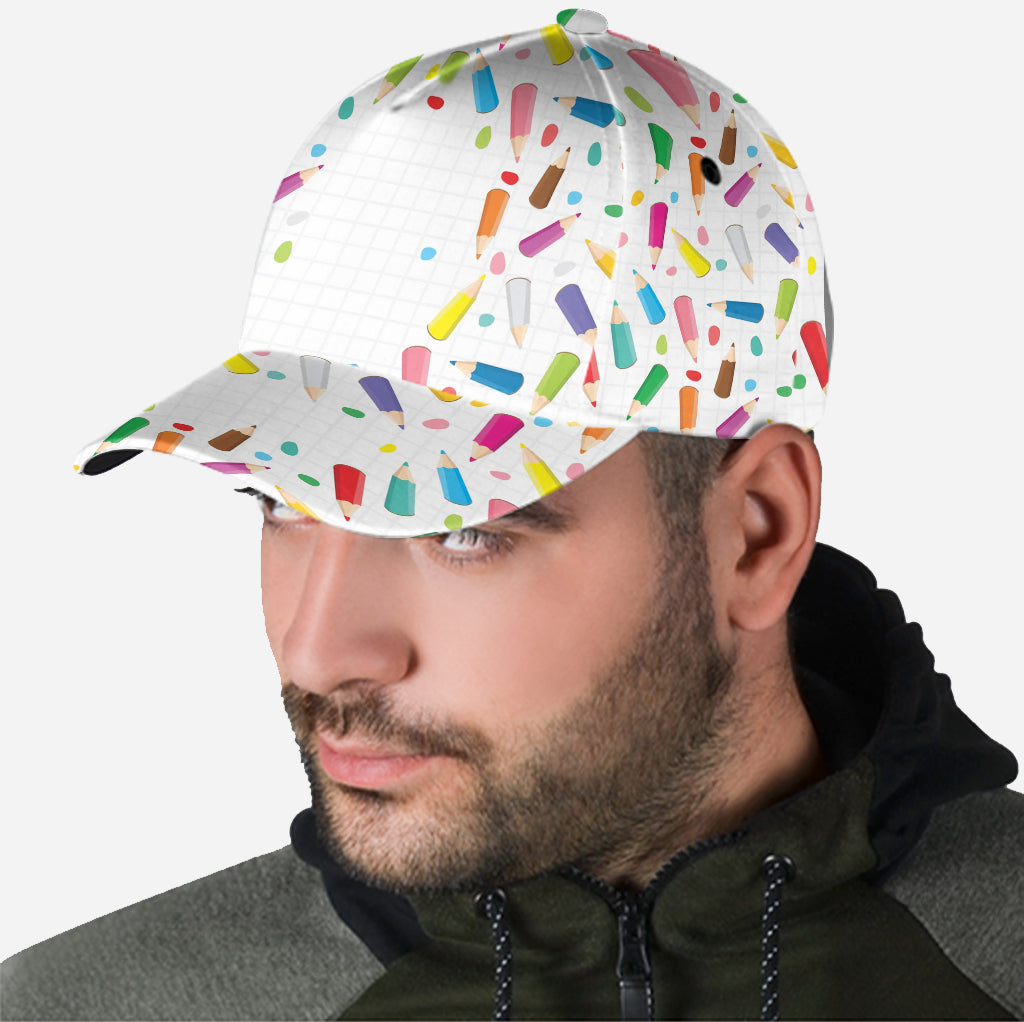 Cute Kid Crayon Doodle - Personalized Kid Classic Cap