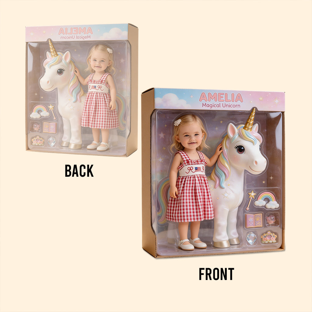 Magical Unicorn - Personalized Kid Custom Shaped Acrylic Plaque