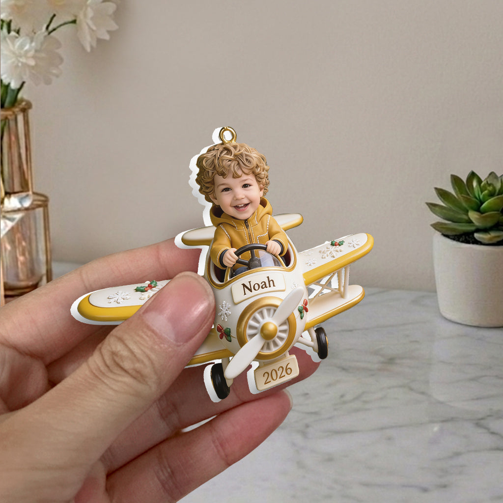 Fly With Me - Personalized Kid Premium 3D Ornament