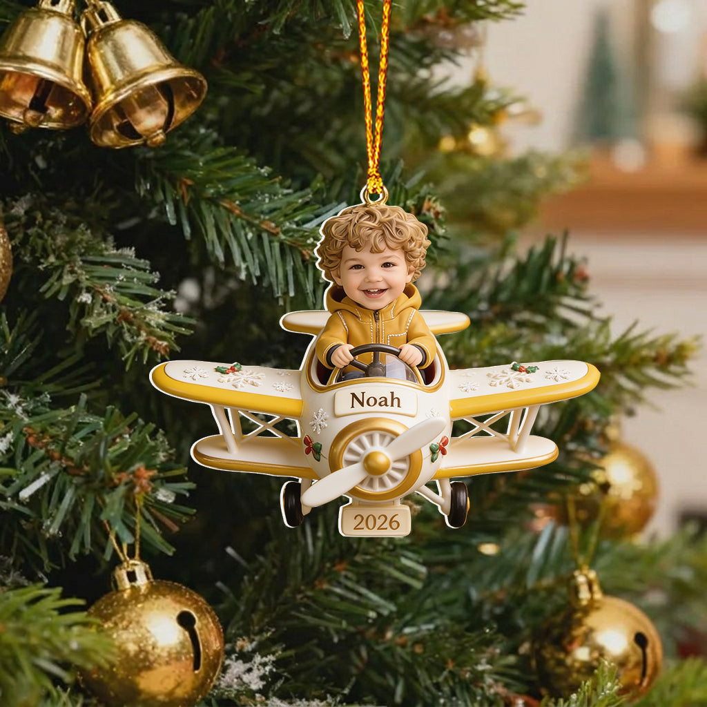 Fly With Me - Personalized Kid Premium 3D Ornament
