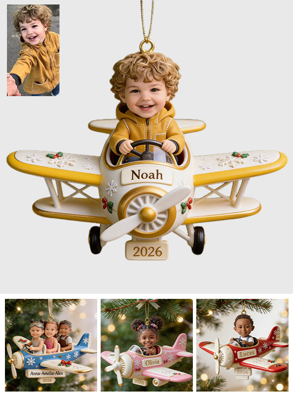 Fly With Me - Personalized Kid Premium 3D Ornament