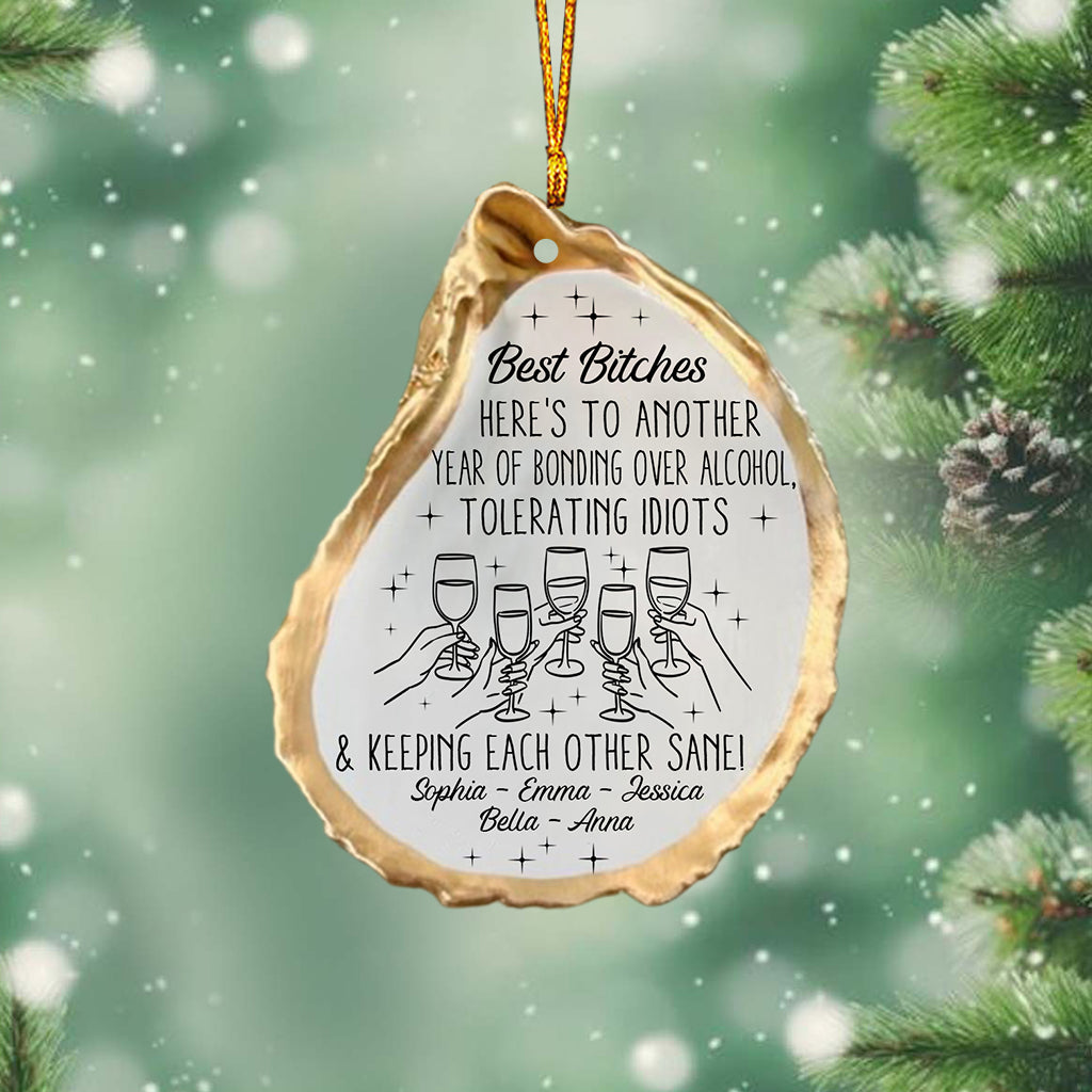 Here's To Another Year - Personalized Bestie Ornament