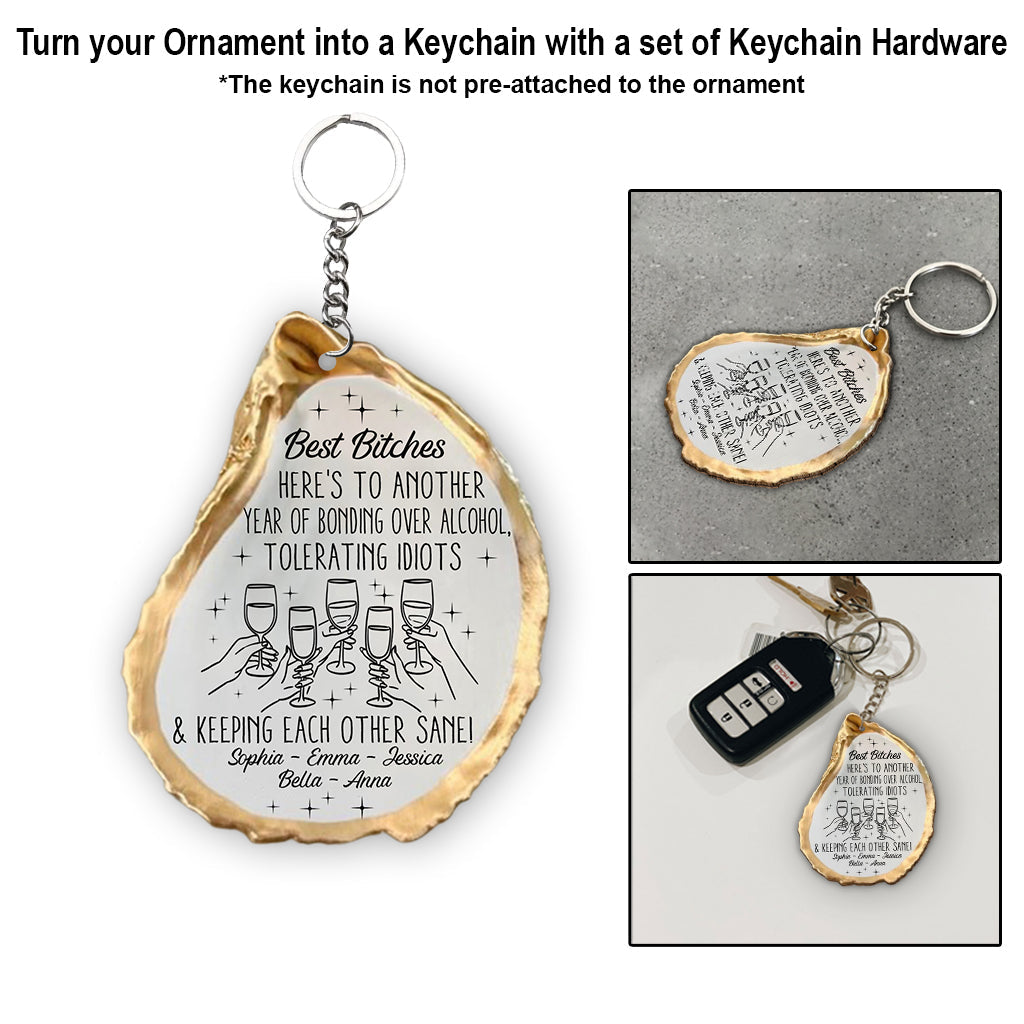 Here's To Another Year - Personalized Bestie Ornament