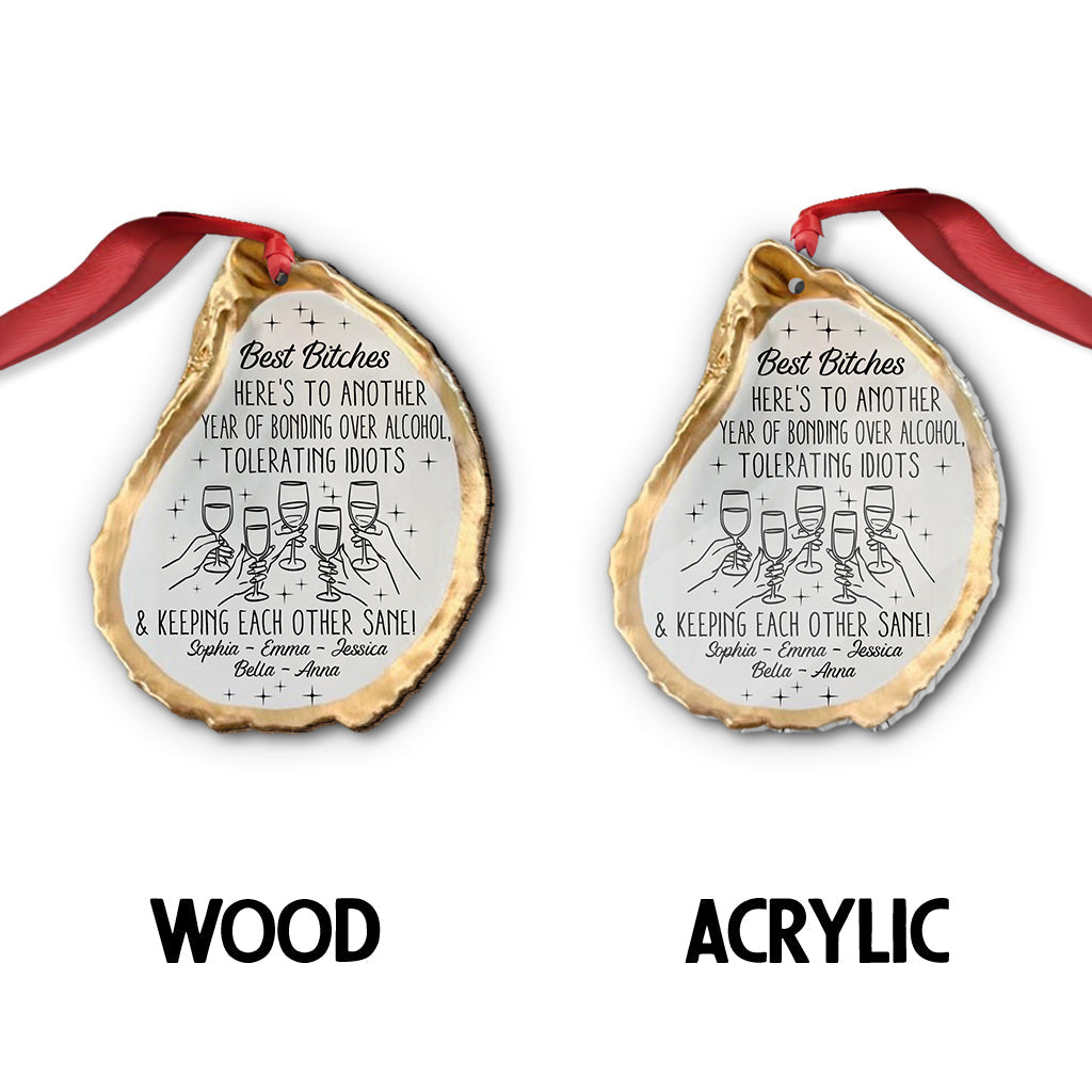 Here's To Another Year - Personalized Bestie Ornament