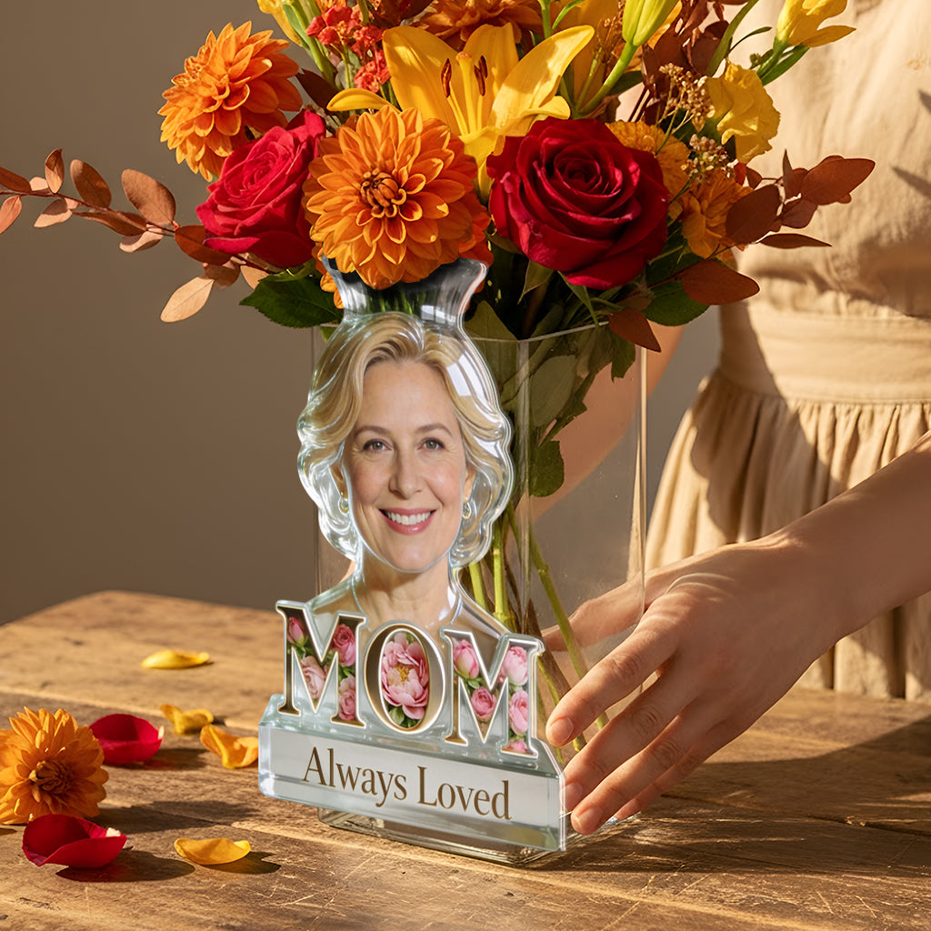 Mom Grandma Flower Blossom - Personalized Mother Acrylic Pot