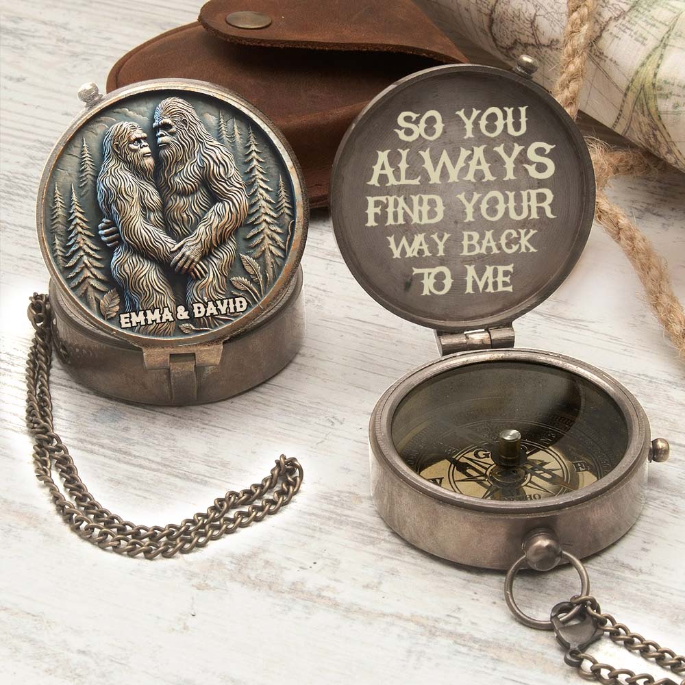Find Your Way Back To Me - Personalized Camping Compass