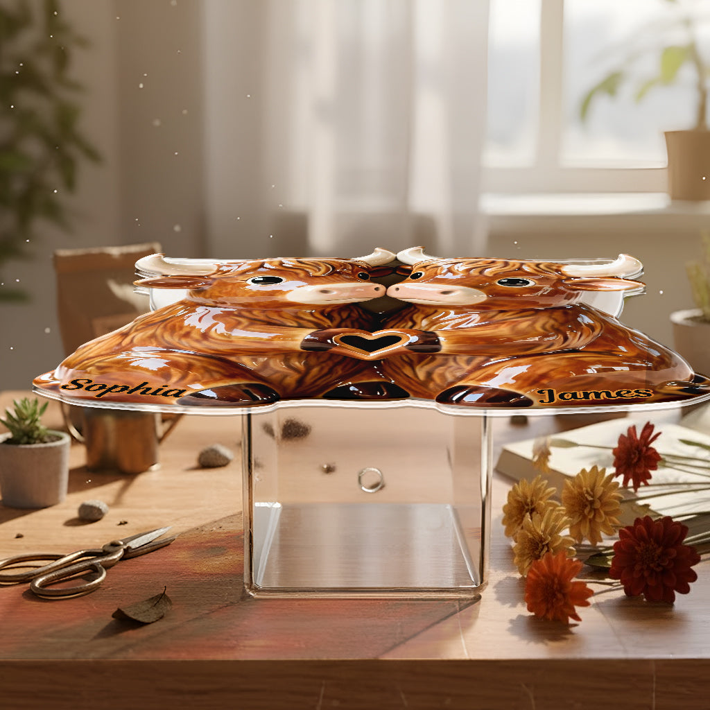 You & Me We Got This - Personalized Highland Cow Acrylic Pot