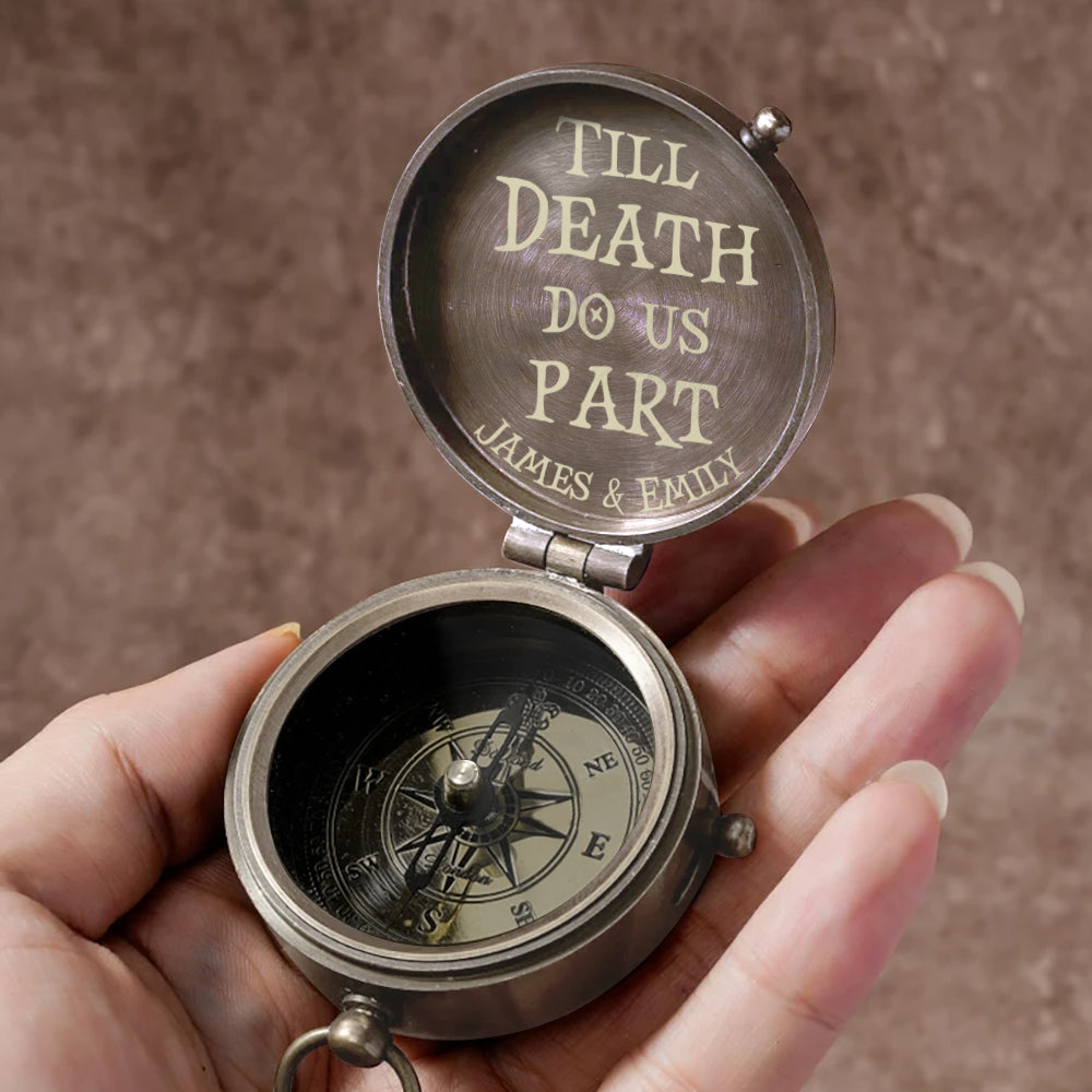 Till Death Do Us Part - Personalized Couple Compass
