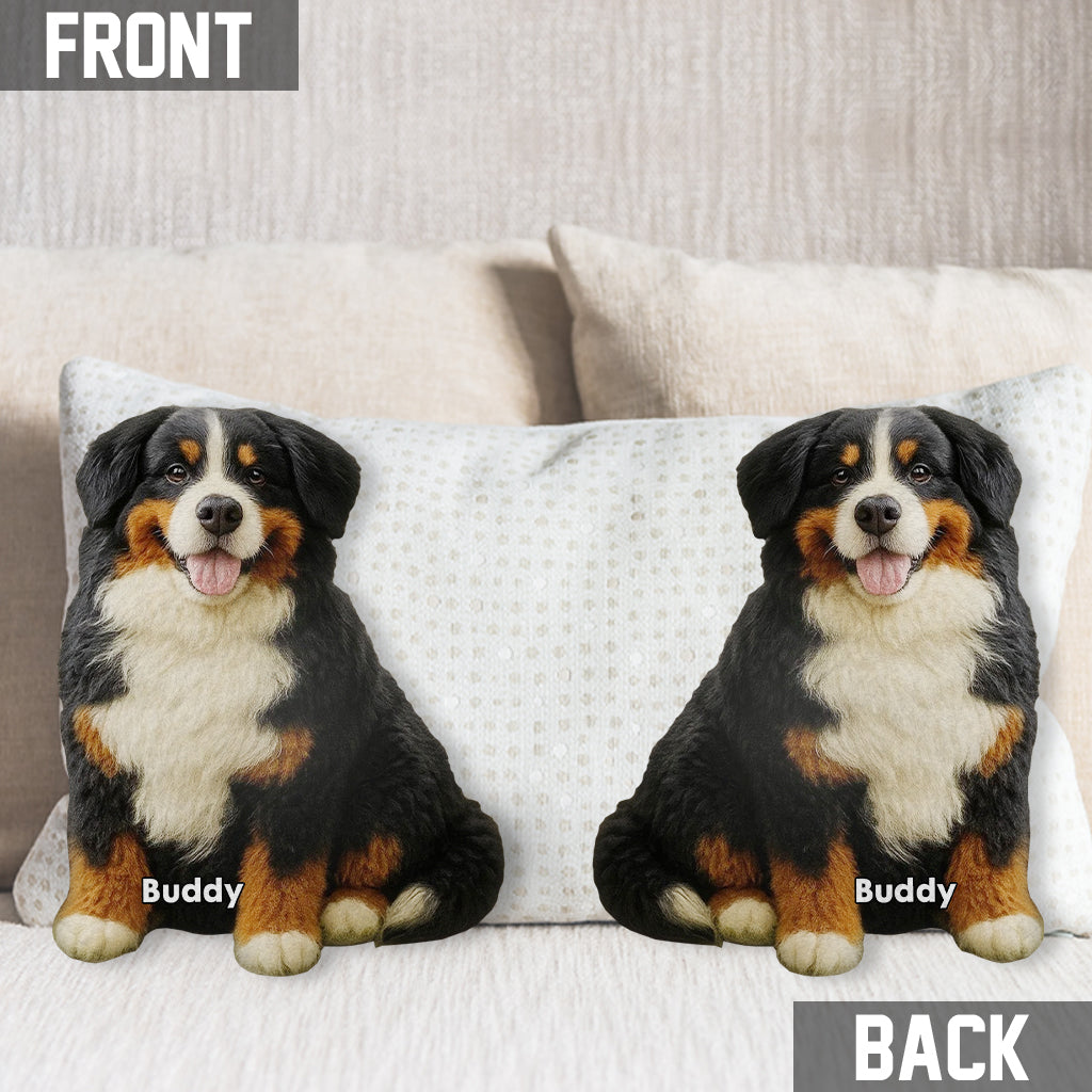 Just A Girl Who Loves Dog - Personalized Dog Shaped Pillow