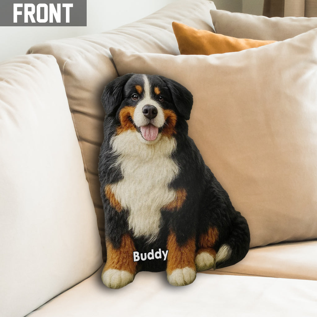 Just A Girl Who Loves Dog - Personalized Dog Shaped Pillow