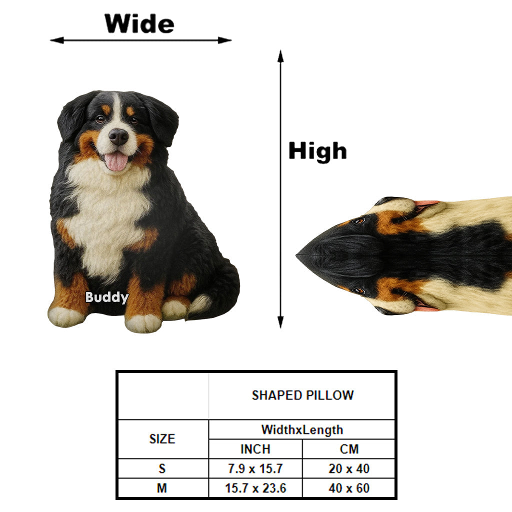 Just A Girl Who Loves Dog - Personalized Dog Shaped Pillow