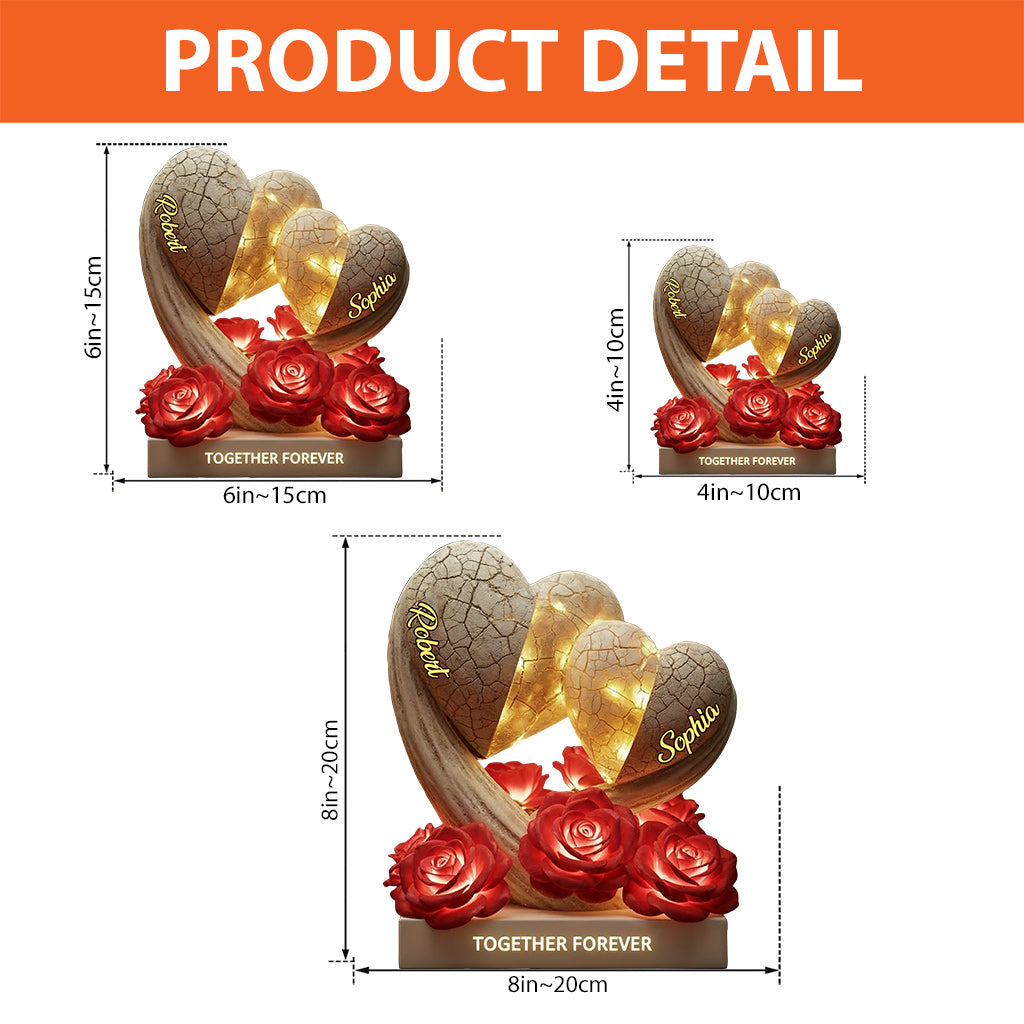 Together Forever - Personalized Couple Custom Shaped Acrylic Plaque