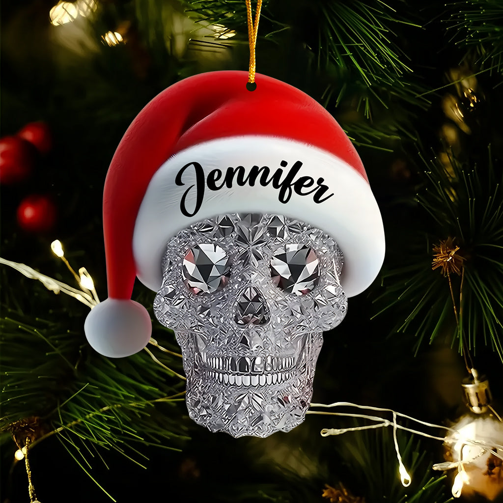 Merry Christmas - Personalized Skull Ornament
