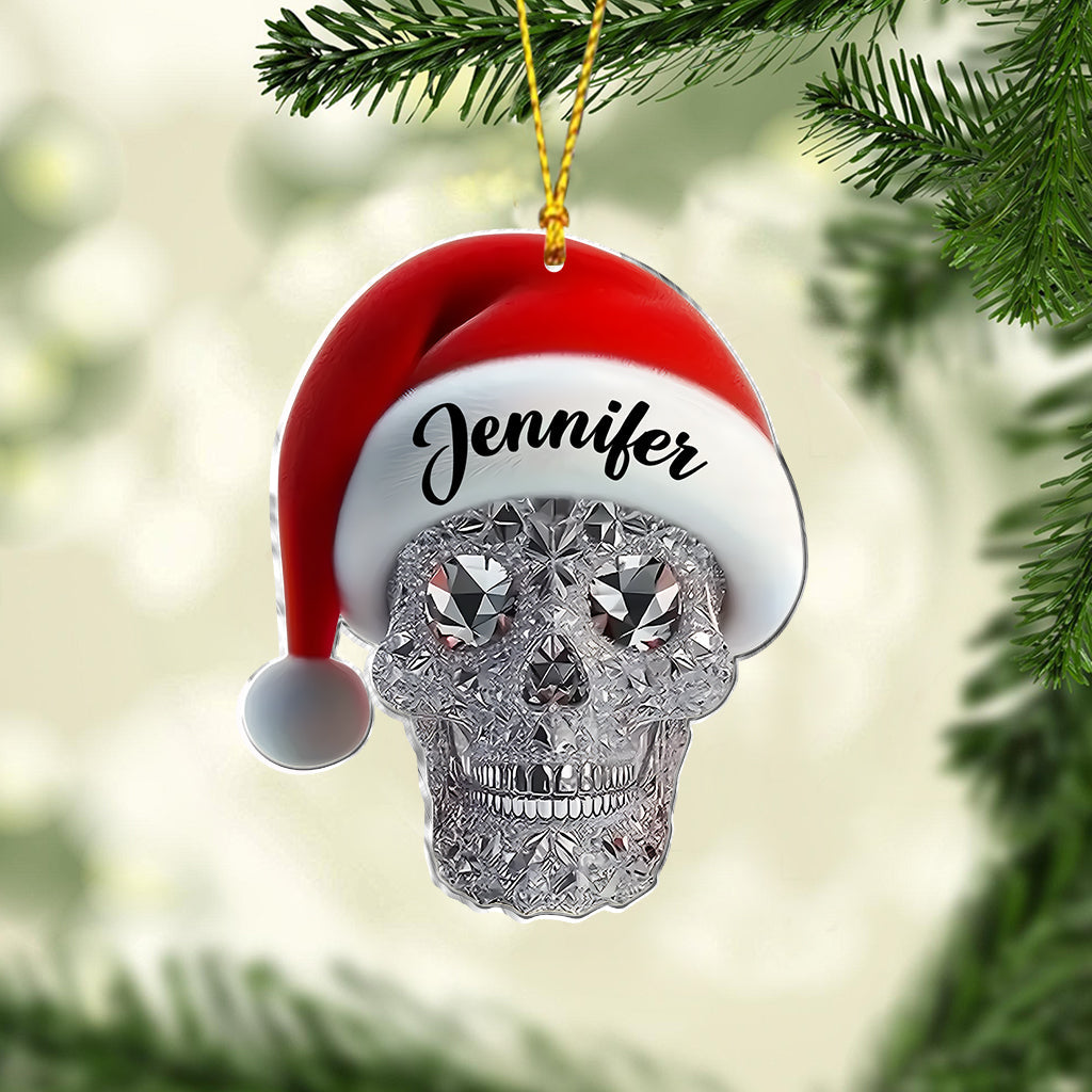 Merry Christmas - Personalized Skull Ornament