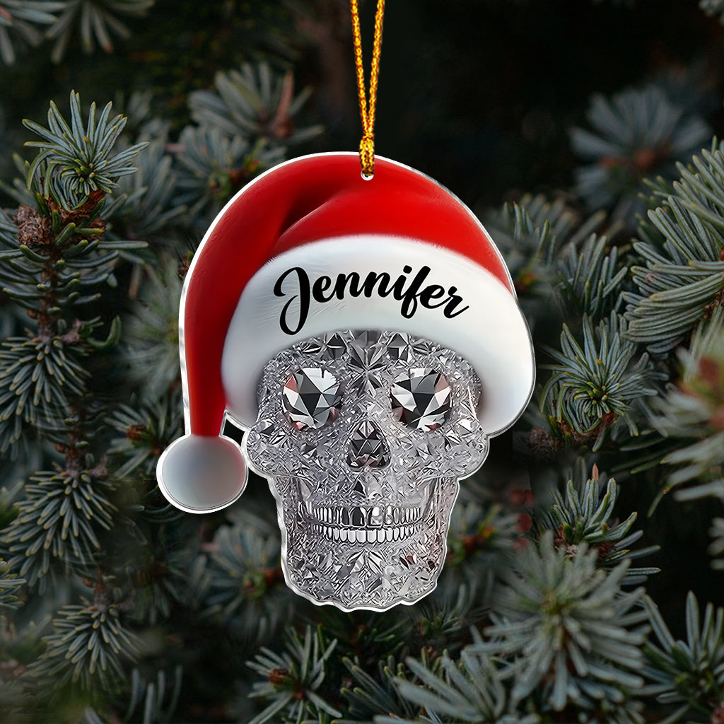 Merry Christmas - Personalized Skull Ornament