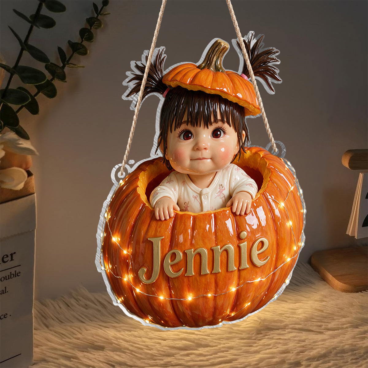 Little Pumpkin - Personalized Kid LED Light Acrylic Sign