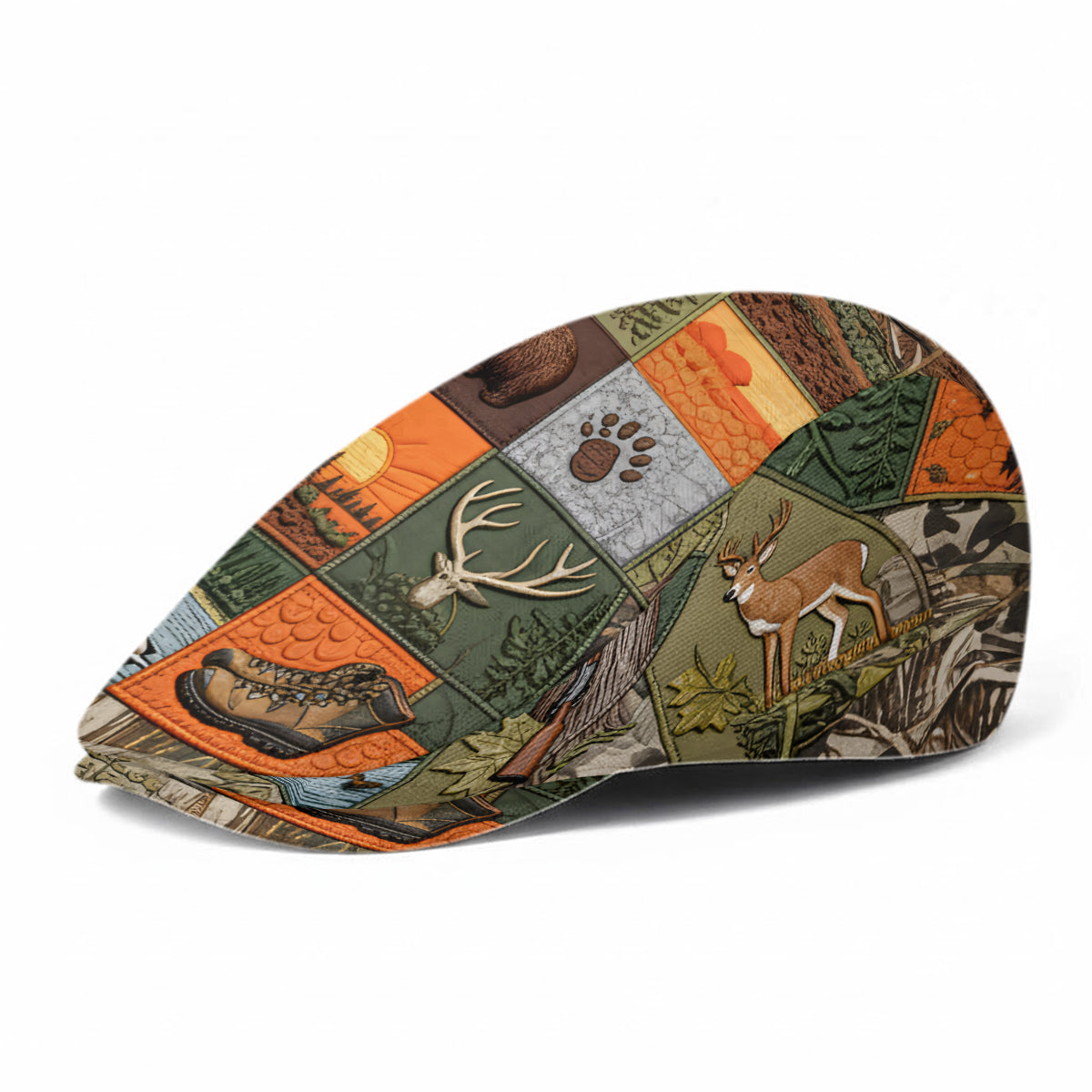 Hunting Panorama - Personalized Hunting Newsboy Cap