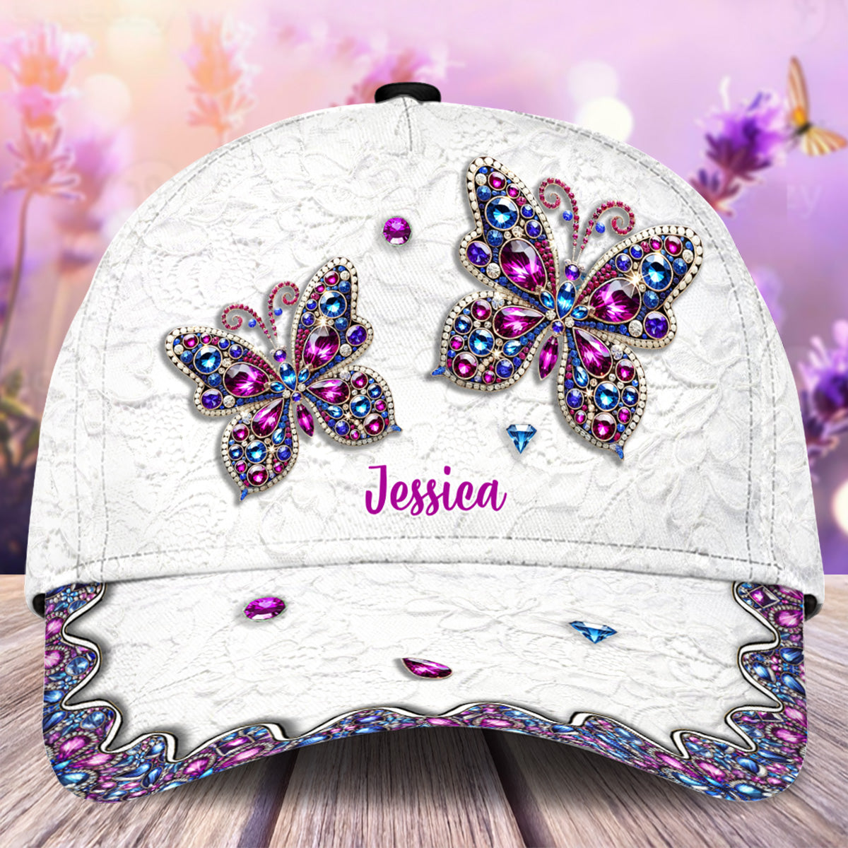 Beautiful Butterfly - Personalized Butterfly Classic Cap