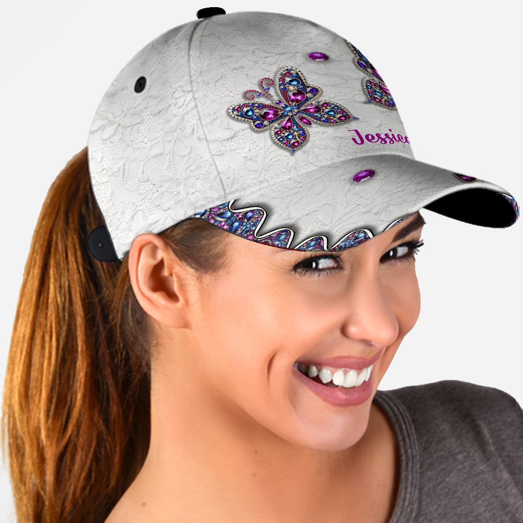 Beautiful Butterfly - Personalized Butterfly Classic Cap