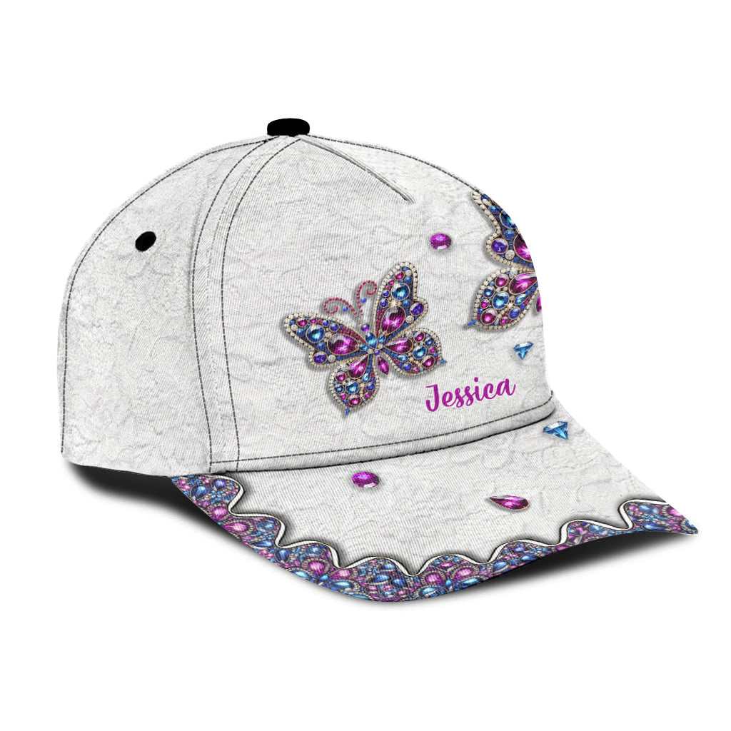 Beautiful Butterfly - Personalized Butterfly Classic Cap