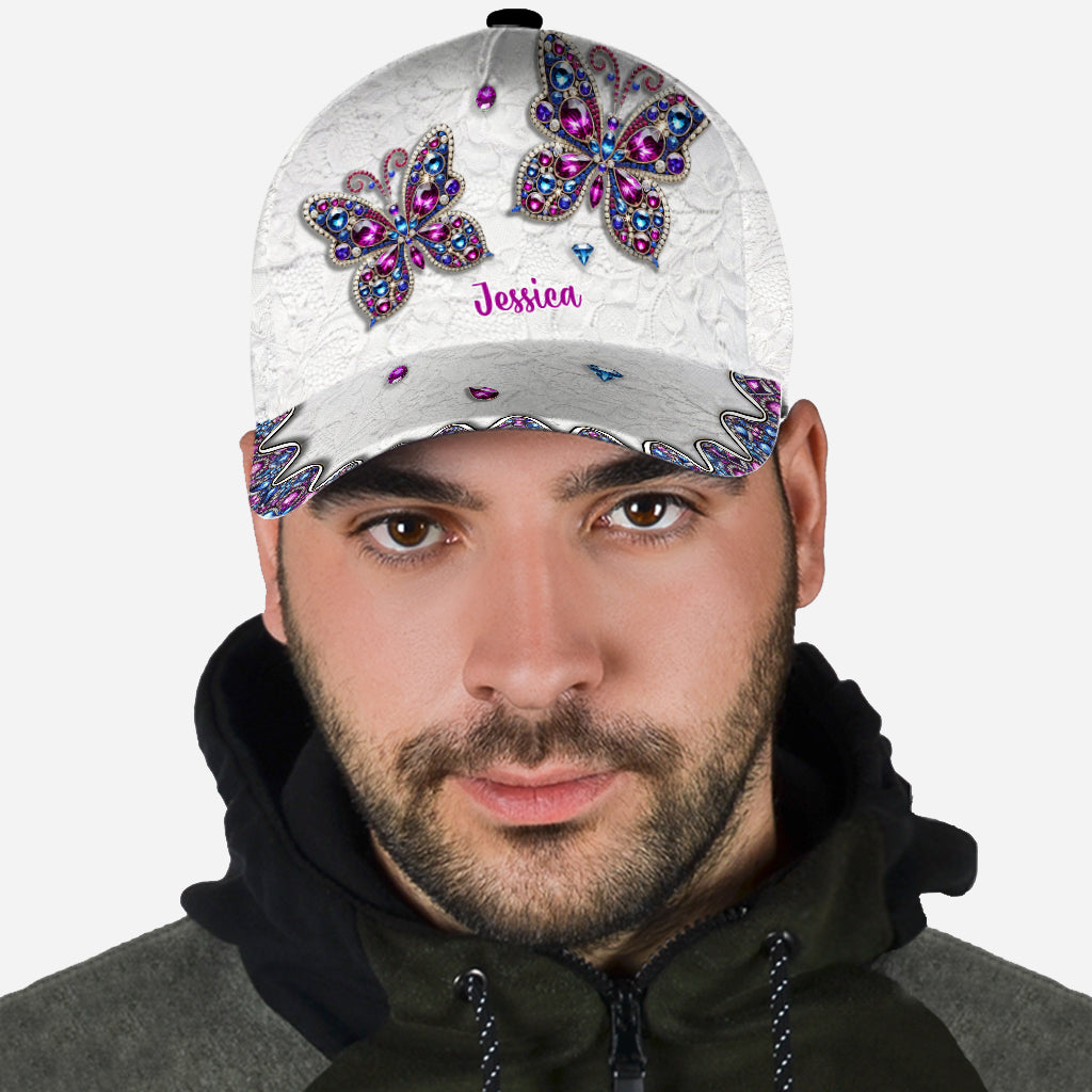 Beautiful Butterfly - Personalized Butterfly Classic Cap