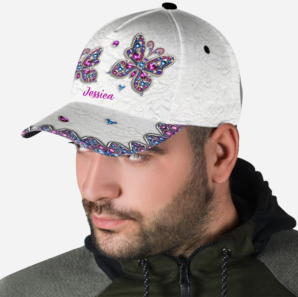 Beautiful Butterfly - Personalized Butterfly Classic Cap