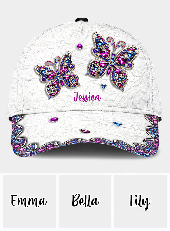 Beautiful Butterfly - Personalized Butterfly Classic Cap