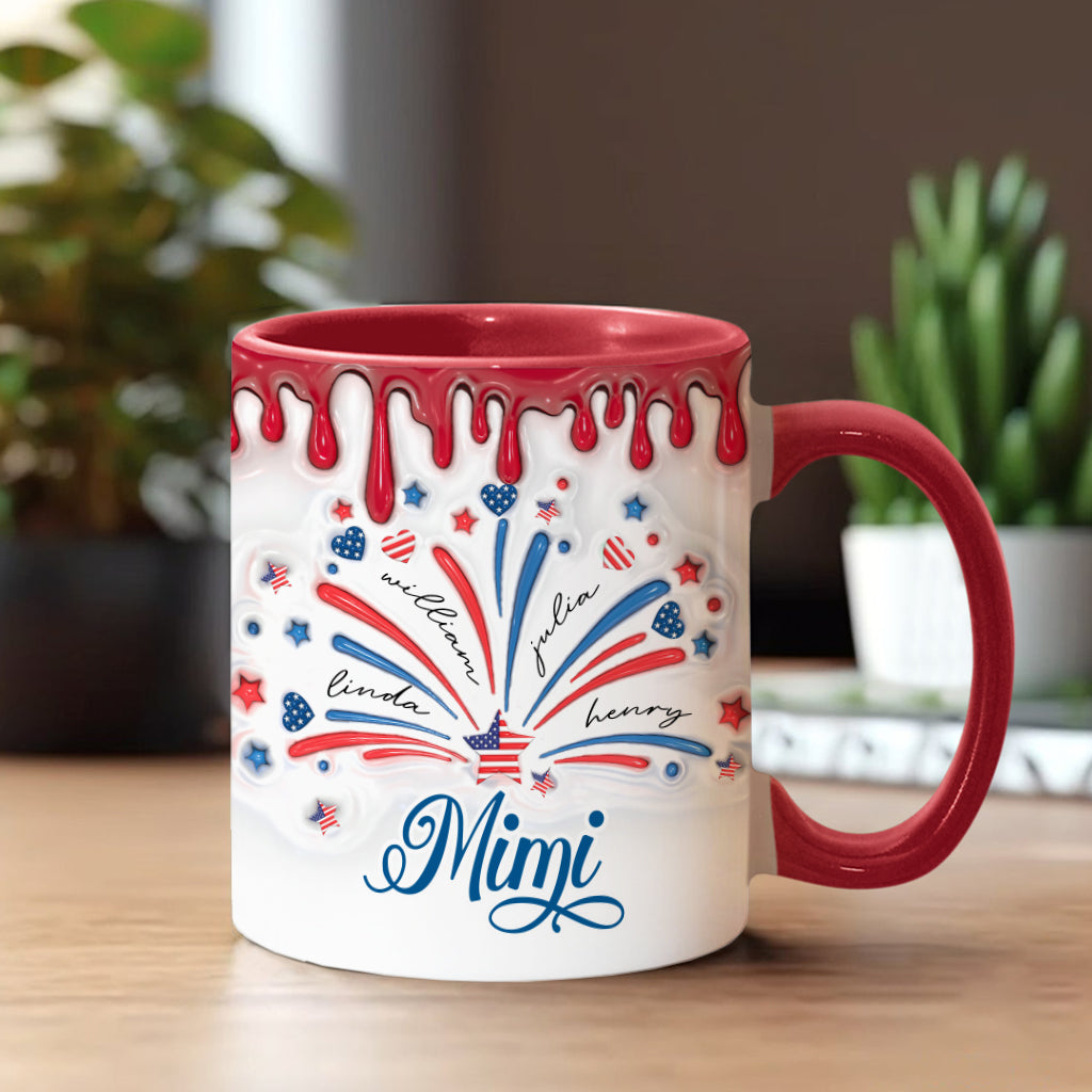 Blessed Grandma - Personalized Grandma Accent Mug