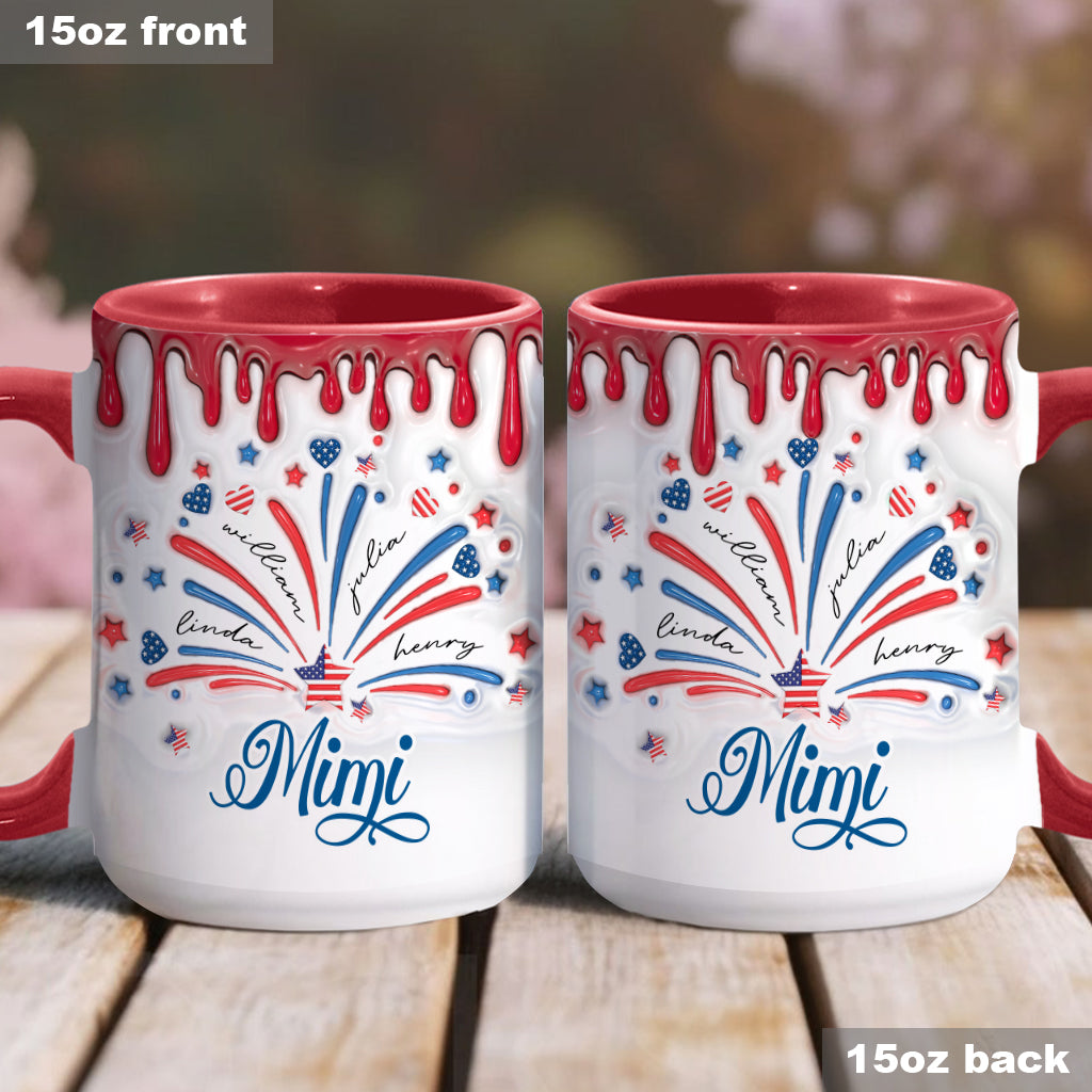 Blessed Grandma - Personalized Grandma Accent Mug