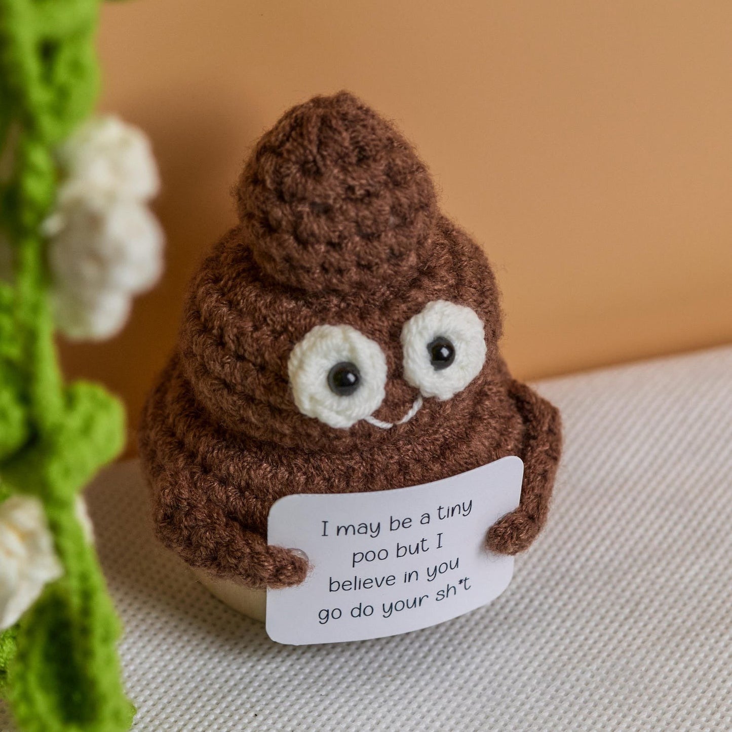 Positive Poo Crocheted - Crocheting Hand Knitted Figurine