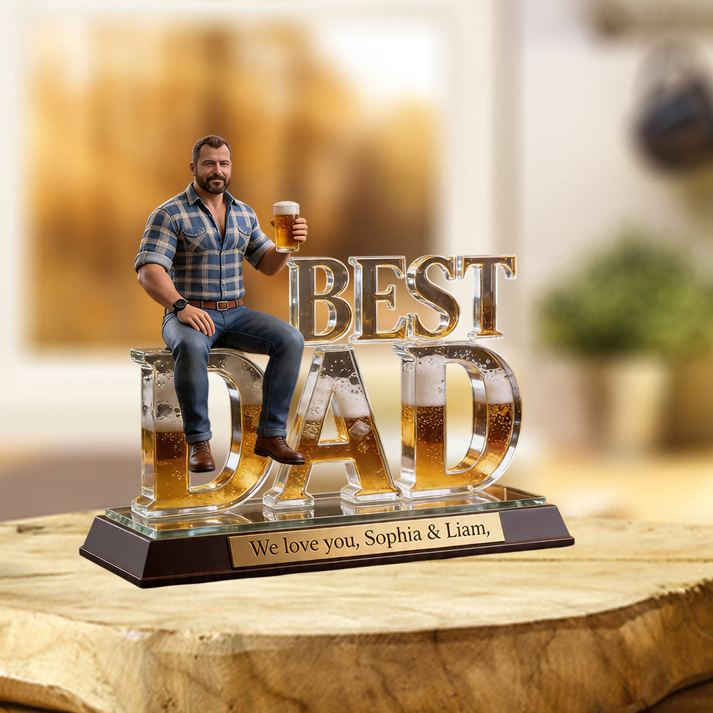 Custom Any Photo - Personalized Father Custom Shaped Acrylic Plaque