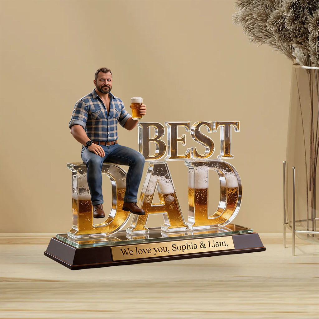 Custom Any Photo - Personalized Father Custom Shaped Acrylic Plaque