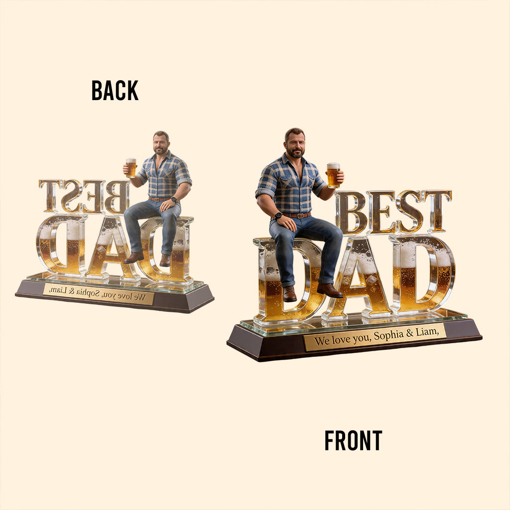 Custom Any Photo - Personalized Father Custom Shaped Acrylic Plaque